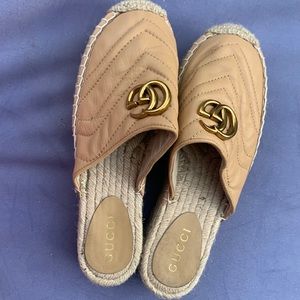 Gucci slip on Pilar espadrilles size 39